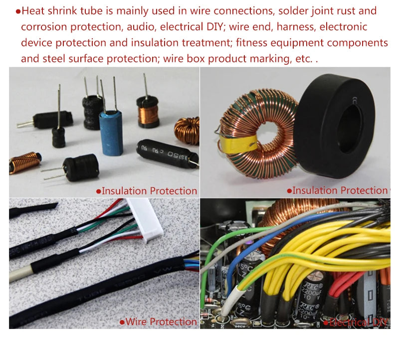 1 roll Heat Shrink Tube  Transparent 3: 1 ratio Adhesive Lined with Glue Dual Wall Tubing Wrap Wire Cable kit Diameter 1.6-30mm