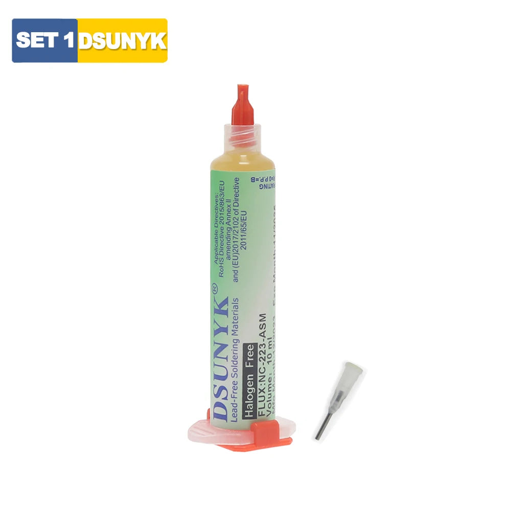 DSUNYK NC-223-ASM 10cc Flux For Soldering BGA PCB Flux No-Clean Solder Paste Smd Soldering Flux DIY Repair Tool