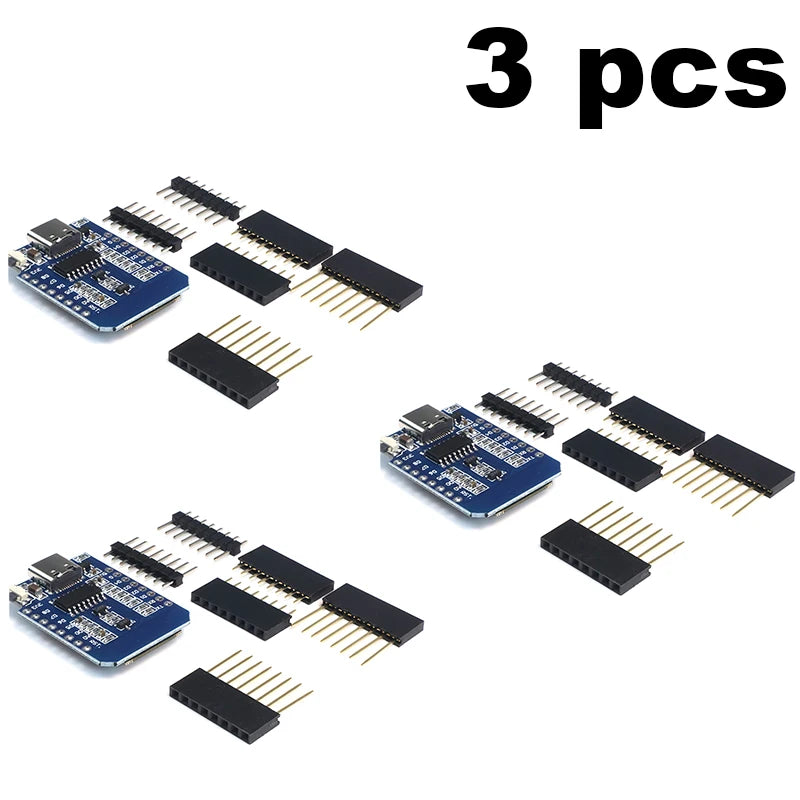 Original D1 Mini ESP8266 NodeMcu Board Type-C USB with ESP-12F 4MB Flash for Arduino IDE & IoT Project