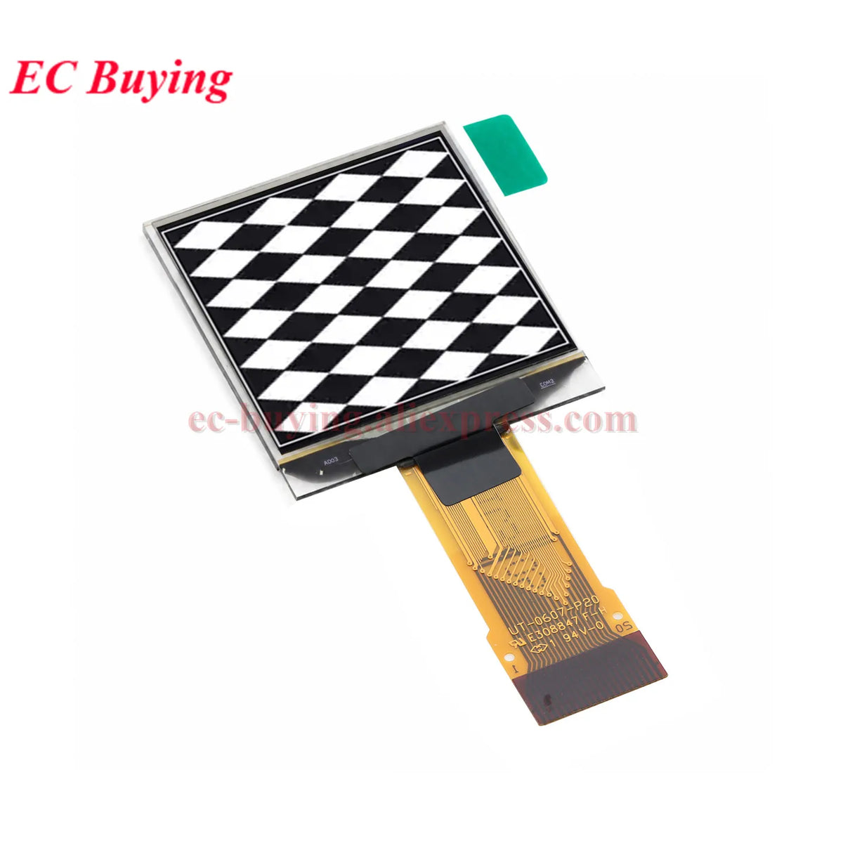 1.12 inch OLED Display LCD Screen Module 1.12'' SH1107 Driver IC I2C SPI Serial Port 128x128 Dot Matrix White Bare 22PIN/20PIN