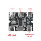 DC5V USB Expansion Board Hub 1 In 3 Out Hub Expansion Module With Power Interface Type C ﻿