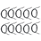 10Pcs Temperature Sensor Probe NTC Thermistor Temp Transducer 5x25mm Cylindrical Head 500mm10K B3435