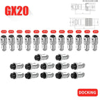 5/10/20 Set GX12 GX16 GX20 Docking Connector 2 3 4 5 6 7 8 9 10 12 14 15 Pin Male Female Aviation Plug Socket Circular Connector
