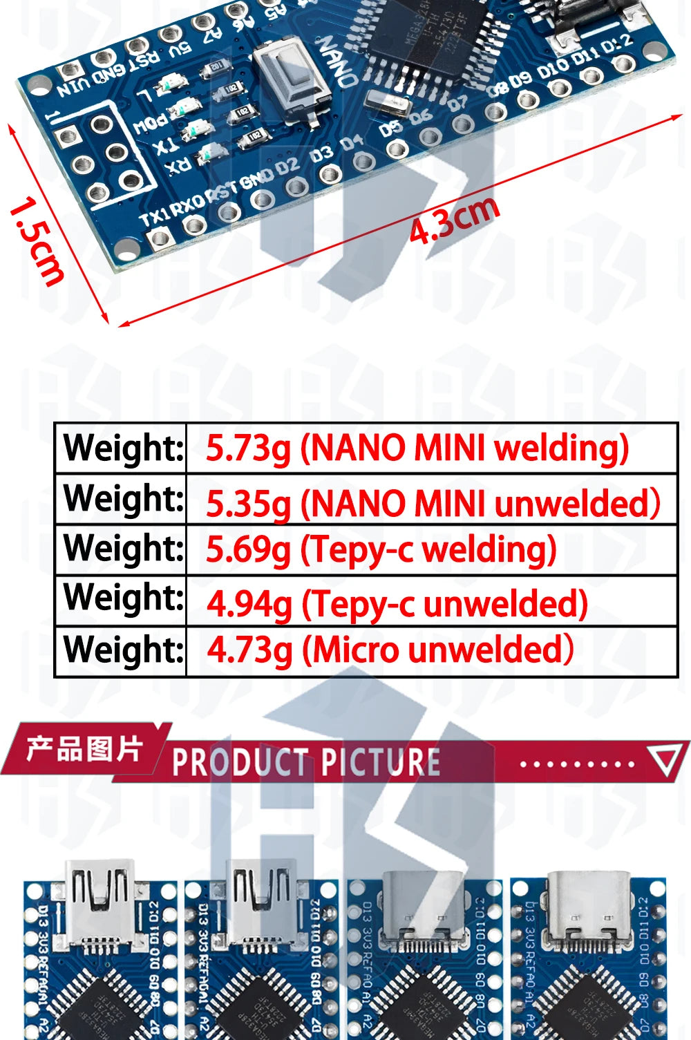 High Quality Nano 3.0 Controller Nano CH340 USB Driver ATMEGA328 ATMEGA328P Nano Mini USB with the Bootloader for Arduino