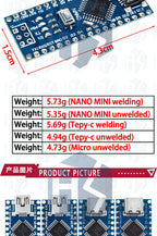 High Quality Nano 3.0 Controller Nano CH340 USB Driver ATMEGA328 ATMEGA328P Nano Mini USB with the Bootloader for Arduino