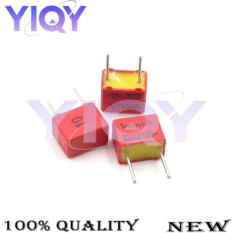 10PCS WIMA Capacitor 63V 100V 100PF 1000PF 1NF 100NF 0.1UF 680PF 4700PF 1UF 2.2UF 4.7UF 0.01UF 0.33UF 3.3UF Red square capacitor