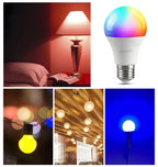 1-10PCS LED Intelligent RGBW Bulb GU10 E27 E14 24 Key Infrared Remote Control AC110V 230V 6W 10W Color Plus White Light Dimming