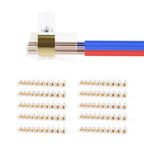 Dual Row 10-Position Terminal Block: White Screw Electric Barrier Strip with Self-Extinguish Feature, 380V Rated