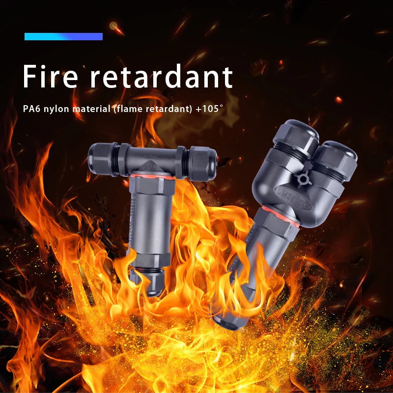 IP68 Waterproof Connector Outdoor LED Lighting Sealed Connector  Assembly Type Wire And Cable Quick Terminal Connector 2/3/4/5P