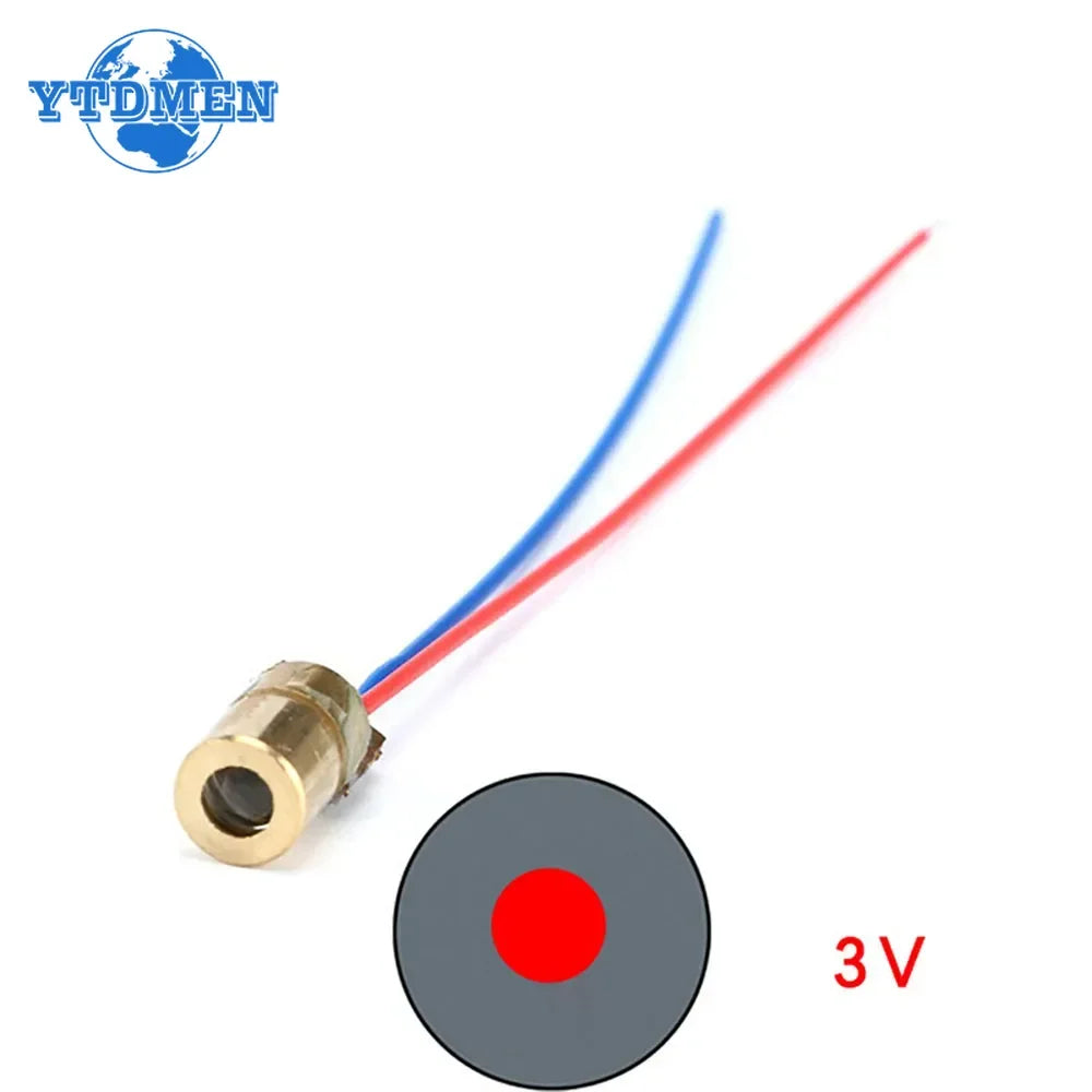 1PCS 650nm 5mW Red Point / Line / Cross Laser Module Head Glass Lens Focusable Focus Adjustable Laser Diode Industrial Class