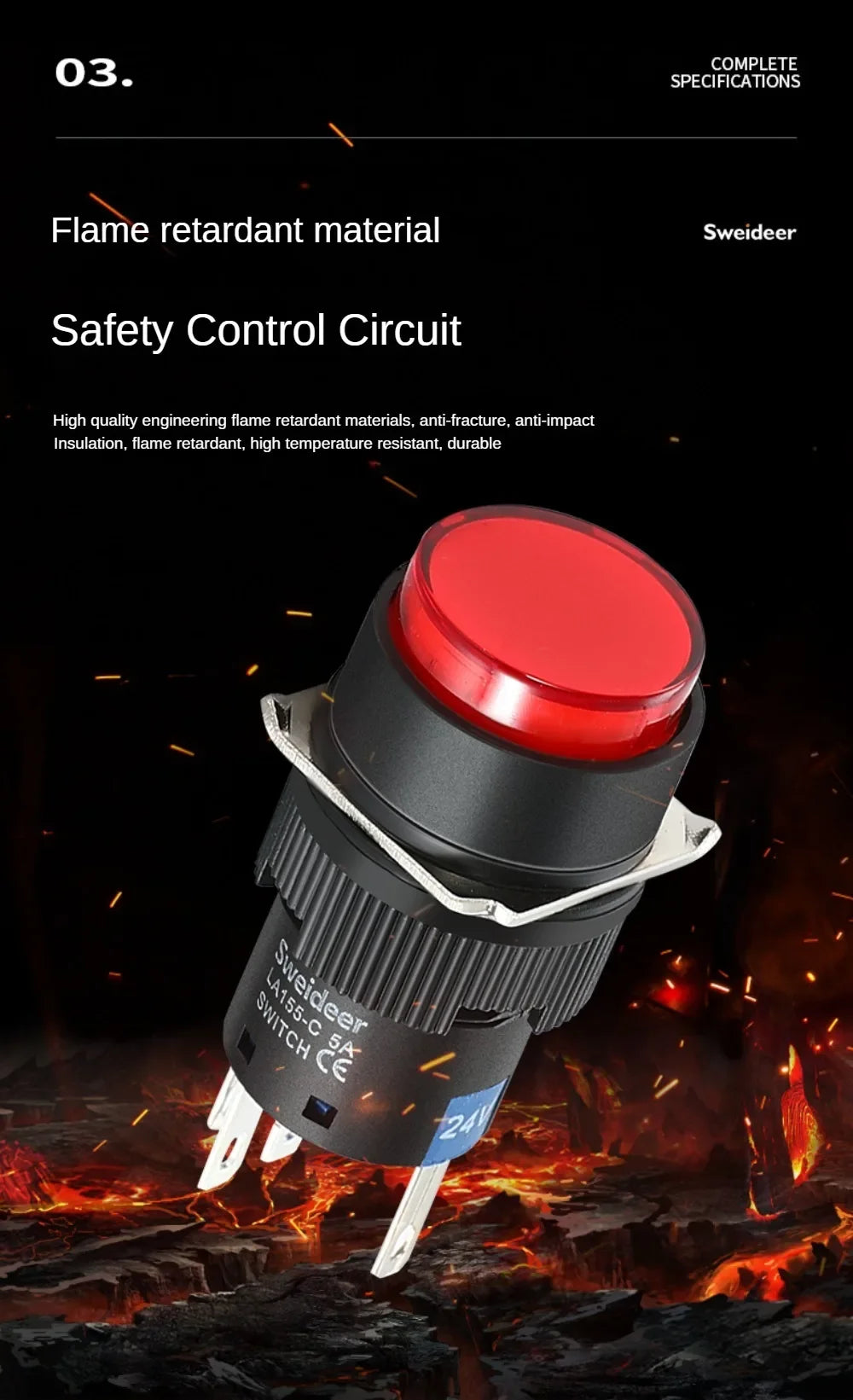 16mm Push Button Switch LED Illuminuted 12/24/220V Momentary Self-locking on Off with Light Square Round Rectangle Power Switch