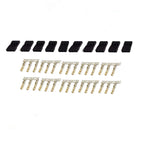 5/10 Pairs Jr Futaba Servo Receiver Connector Plug with Lock and Male Female Gold Plated Terminals Crimp Pin Kit for RC Battery