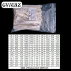 170/146/60Values 1K-5K 0603 0805 0402 1206 SMD resistor sop 1% Each 50PCS Each 25PCS 1k 2k 3k 4k 5k