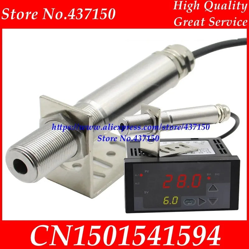 Industrial Non-contact Online Infrared Thermodetector Probe High Temperature Infrared Temperature Sensor Transmitter 4-20ma