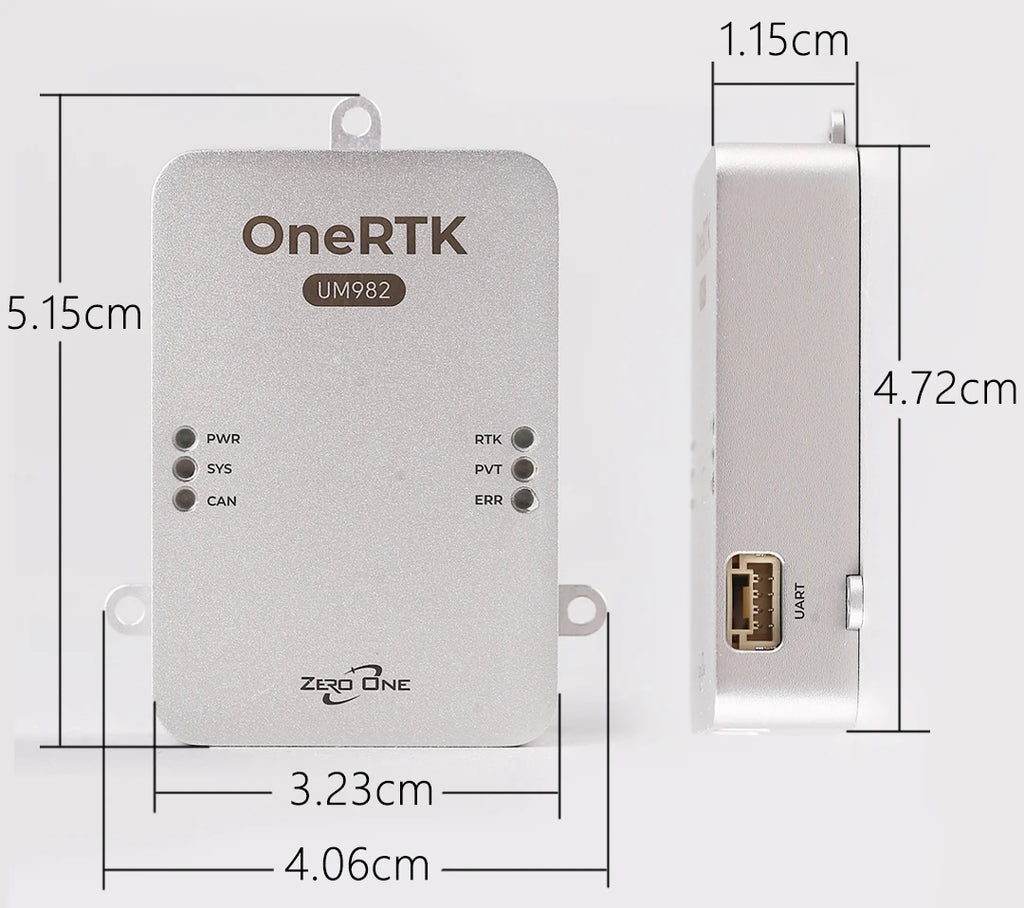 Zero One OneRTK UM982 RTK Positioning Module Dual-Antenna Heading Solution for Mapping Plant Protection
