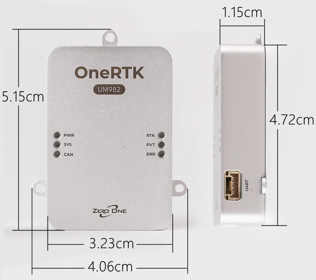 Zero One OneRTK UM982 RTK Positioning Module Dual-Antenna Heading Solution for Mapping Plant Protection