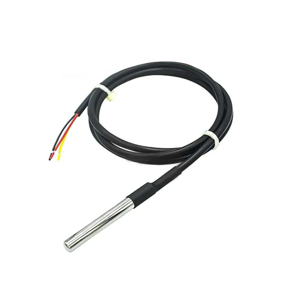 DS18B20 Temperature Probe 1m 2m 3m Temperature Sensor Stainless Steel Waterproof For Arduino