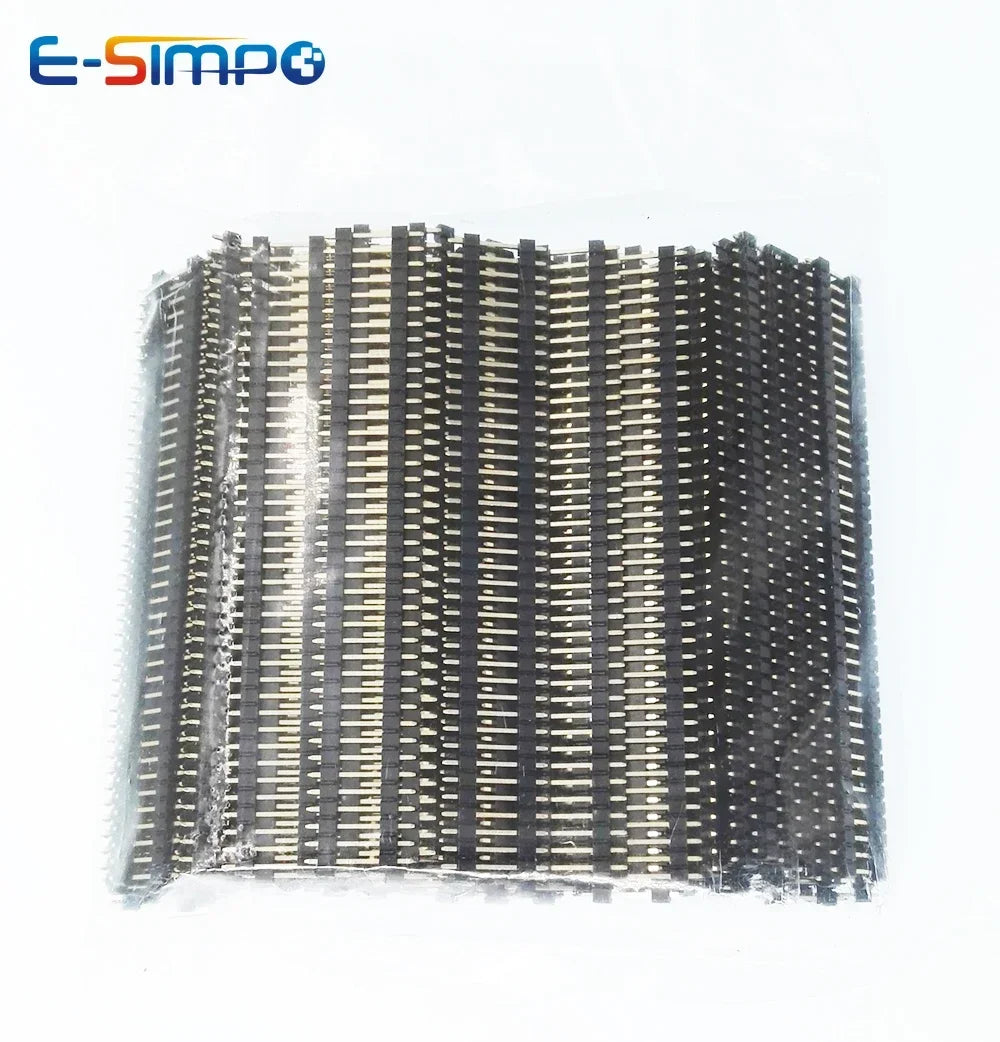 20pcs 2.54mm 1X40P L7.5/11.4/13/15/17/23/30mm Short Long Straight Wire Jumper Single Row Rohs PCB Gold Connector Male Pin Header