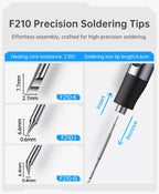 FNIRSI HS-03 Wireless Soldering Iron 10W Rechargeable Portable Soldering Iron 100-450℃ Adjustable Professional Soldering Kit
