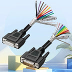 Industrial DB9 DB15 with Terminal Number Connector 9/15 Pin Male Female Single Head Cable Tube Grade Serial Port Connection Line