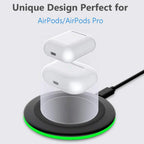 30W Wireless Charger LED Phone Charger Stand Suitable for IPhone17 16 15 14 13 12 Pro Fast Charging Base for Xiaomi Samsung