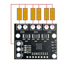I2C SMBUS INA3221 Triple-Channel Shunt Current Power Supply Voltage Monitor Sensor Board Module Replace INA219 With Pins