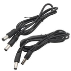 1Pcs Black DC Power Cable 5.5mm x 2.1mm Male to 5.5mm x 2.1mm Male Plug Connector Extension Cord for CCTV Security Camera