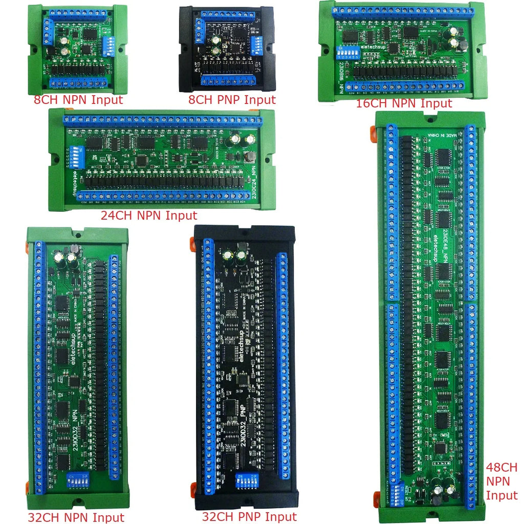 8 16 24 32 48CH Multifunction RS485 Remote IO Module PLC DI-DO Expansion Board DIN Rail Box Standard MODBUS RTU Protocol