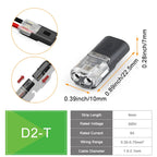 Wire Connector Set Splitter Box With Connector for Audio Auto Moto Lighting System 22-18AWG Led Strip Wire Cable Junction Box