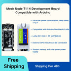 Heltec T114 V2 Meshtastic Tracker Nordic NRF52840 SX1262 GPS LoRaWAN LoRa Arduino Positioning 863-928 MHz Devboard Low Power BLE