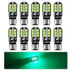 Car Signal Bulbs W5W WY5W 192 194 168 3030 24SMD LED T10 Super Bright 600LM Colors Options for Car Turn Signal Brake Stop Lights