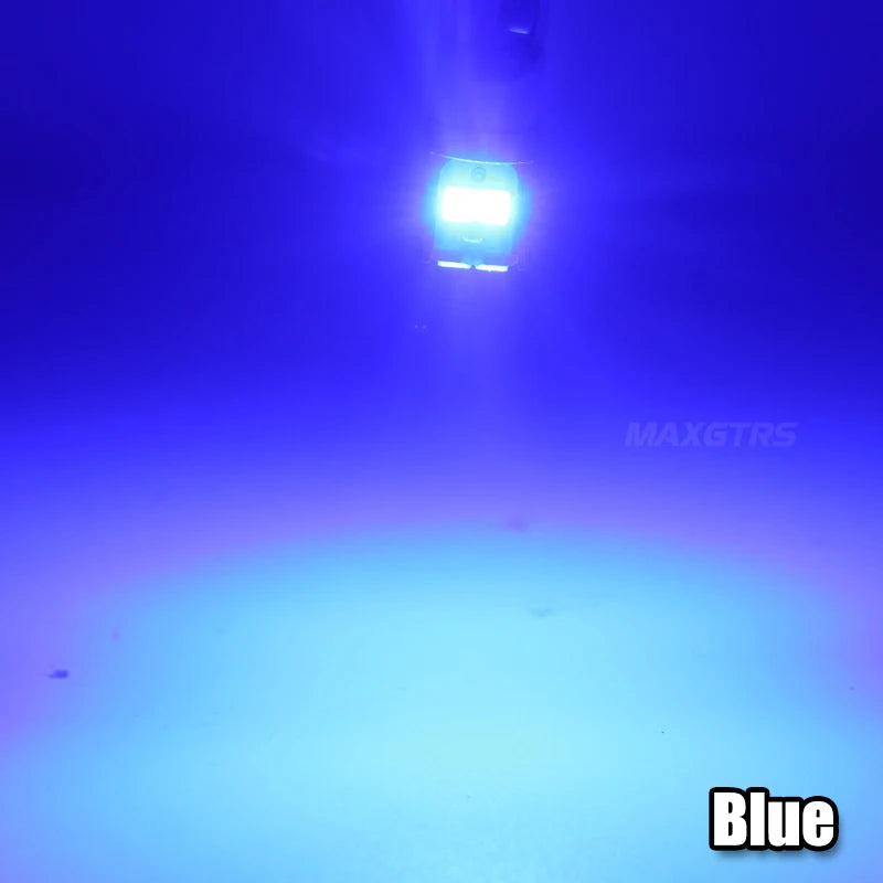 2Pcs W5W 3030 SMD Car T10 LED 194 168 Wedge Replacement Reverse Instrument Panel Lamp White Blue Bulbs For Clearance Lights
