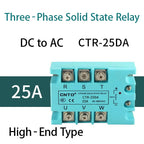 CNTD 3‑Phase Solid State Relay CTRE‑DA Series DC Control AC 10‑120A Industrial SSR Module 4‑32VDC Input 40‑480VAC Output