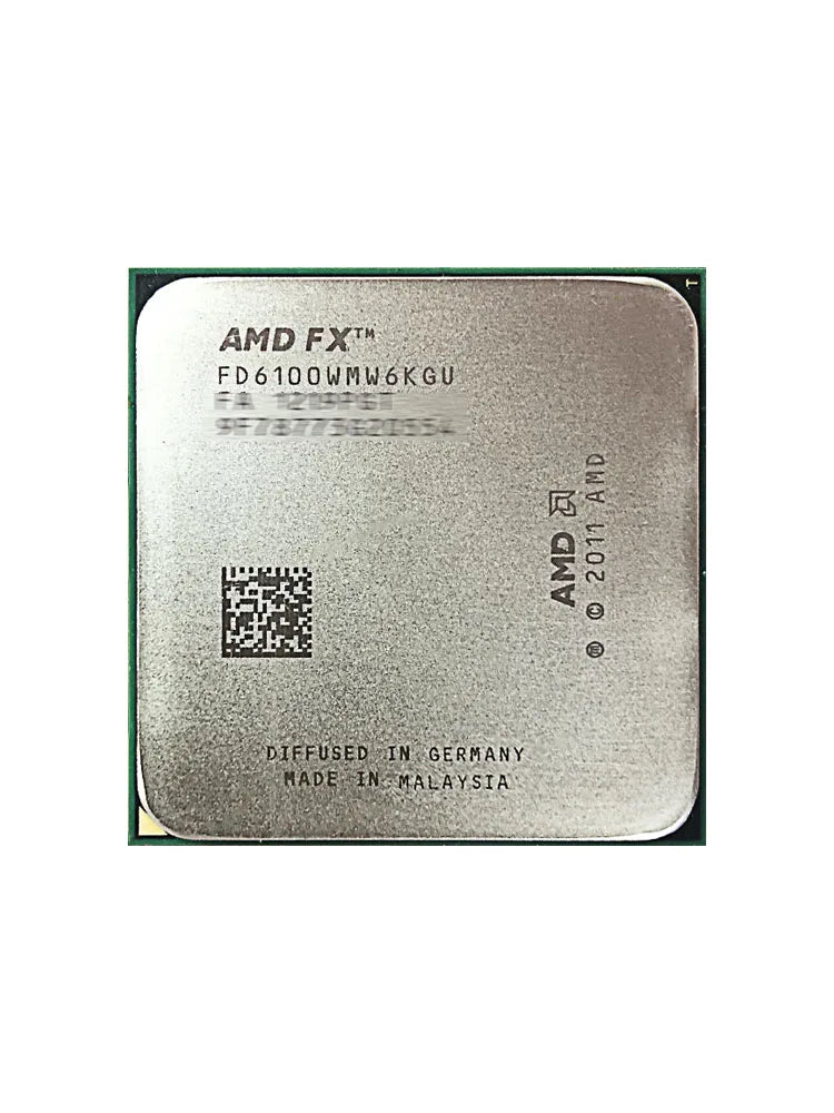 AMD FX-Series FX 6100 3.3 GHz Six-Core Six-Thread CPU Used FD6100WMW6KGU Socket AM3+