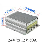 24V to 12V 3A -60A Reliable DC to DC Converter Step Down Voltage Regulator 24 Volt to 12 Volt Buck Supply Module for Cars Solar