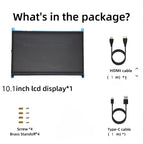 10.1Inch Raspberry Pi 4/3/2/B/B+/A+ Monitor 1024x600 IPS 5-Points Capacitive Touchscreen Drive Free HDMI Display For Win 7/8/10