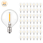 G40 LED String Light Replacement Bulbs E12 220V 110V Globe Light Bulb Warm White 2200K 10W Equivalent Indoor Outdoor Decor