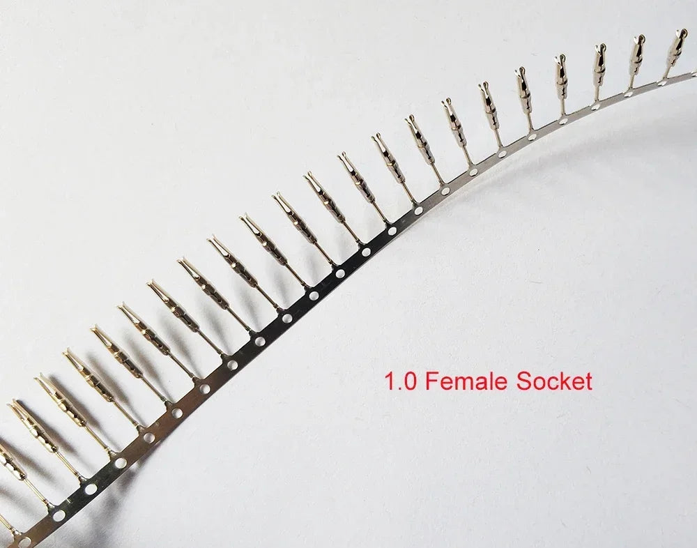 1.0mm Female Socket for DB Terminal Connector Gold plated Male/Female Pin for Nixie Clock Tubes IN12 IN18 QS27-1 SZ4-1 YS27-3