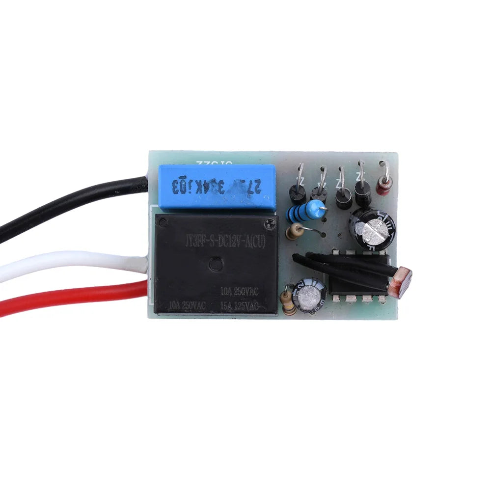 Automatic Auto On Off Photocell Street Light Switch DC 12V 24V AC 110V 220V 50-60Hz 10A Waterproof Photo Control Sensor Switch
