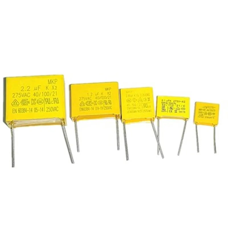 10pcs X2 Safety capacitor 10mm 275VAC 275V 0.01UF 0.022UF 0.033UF 0.047UF 0.1UF 0.15UF 0.22UF 0.33UF 0.47UF Polypropylene film