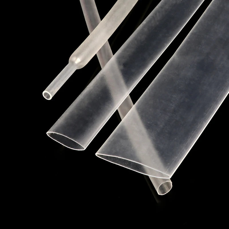 1~50m 2:1 Heat Shrink Heatshrink Tube Clear Diameter 0.6mm ~ 150mm Wire Repair DIY Cable Protecctor Sleeving Wrap Tubing
