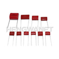 50PCS CBB 10values Metallized Polyester Film Capacitors KIT DIY CBB Capacitor Assortment Kit 400V 10NF-3.3UF