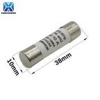 5-20pcs RO15 10*38mm Ceramic Fuse 10x38mm 500V 500MA 0.5A 1A 2A 3A 4A 5A 6A 8A 10A 16A 20A 25A 32A For RT14 RT18 Fuse Holder