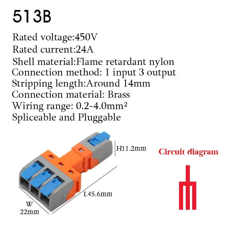 10PCS Electrical Quick Terminal Blocks Lever Universal Compact Cable LED Wire Connectors 1/2/3/4/8/10 Pins Plugable Spliceable