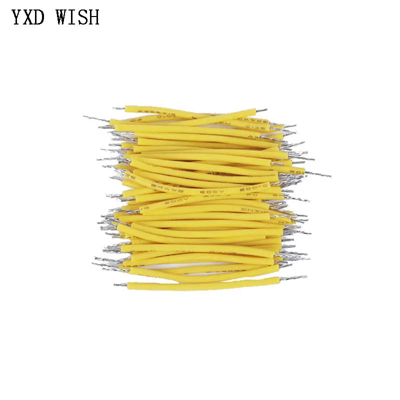 1000Pcs/lot 24AWG 8cm 10cm 15cm 20cm Tin-Plated Breadboard PCB Solder Cable Fly Jumper Wire Tin Conductor Wires 1007-24AWG  Wire