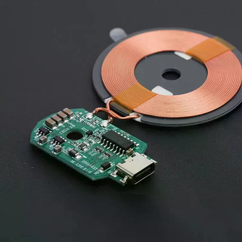 1Pcs Standard Wireless Charging TYPE-C MICRO-USB 5V 9V 15W Wireless Charger Module Transmitter PCBA Circuit Board Coil