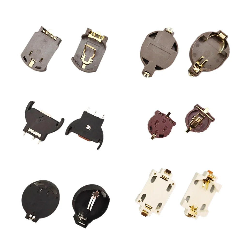 5/10Pcs Button Battery Socket Holder Case CR1220 CR1225 CR2025 CR2032 Coin Cell Battery Storage Organizer Box