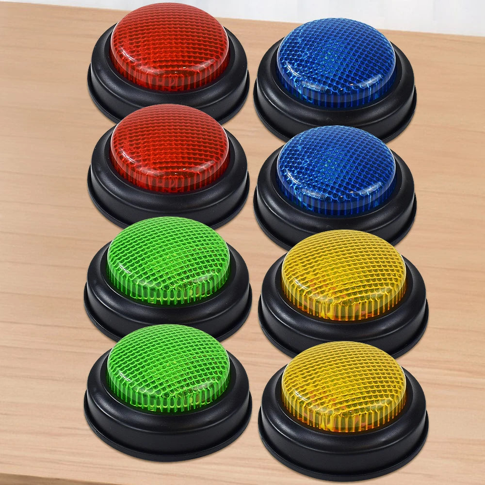 1/2/4/8-piece Buzzer Buttons Game, Answer Buzzers for Game Quick Desktop Quick Answer Games for Kids Classroom, Quizzes Party