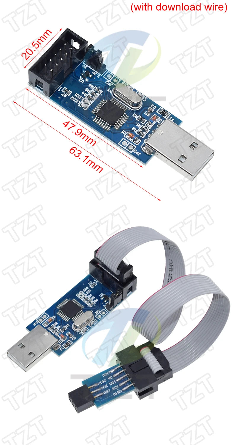 GREATZT USBASP USBISP AVR Programmer USB ISP USB ASP Support Win7 64K