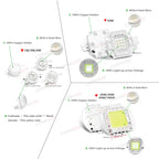 High Power LED Chip 1W 3W 5W 10W 20W 30W 50W 100W Warm Cold White Red Green Blue Yellow SMD Light Bead 1 3 5 10 20 50 100 W Watt